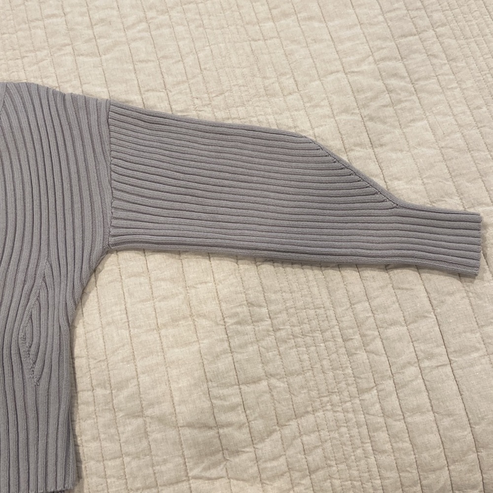 H&M Ribbed Knit Puff Sleeve Cardigan - Picture 5 of 12